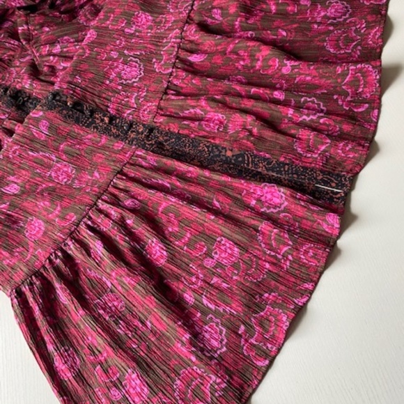 Sam Edelman Ramsey V-Neck Floral Maxi Dress Size Large - Picture 7 of 15